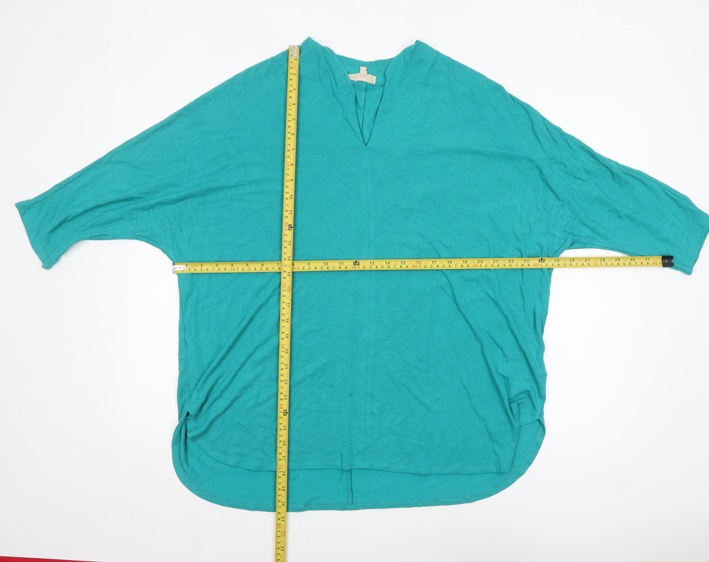 Phase Eight Women’s Green Viscose Tunic Jumper Size 18 3/4 Sleeve