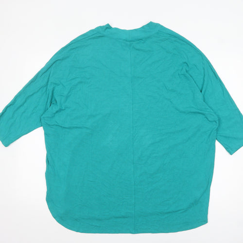 Phase Eight Women’s Green Viscose Tunic Jumper Size 18 3/4 Sleeve
