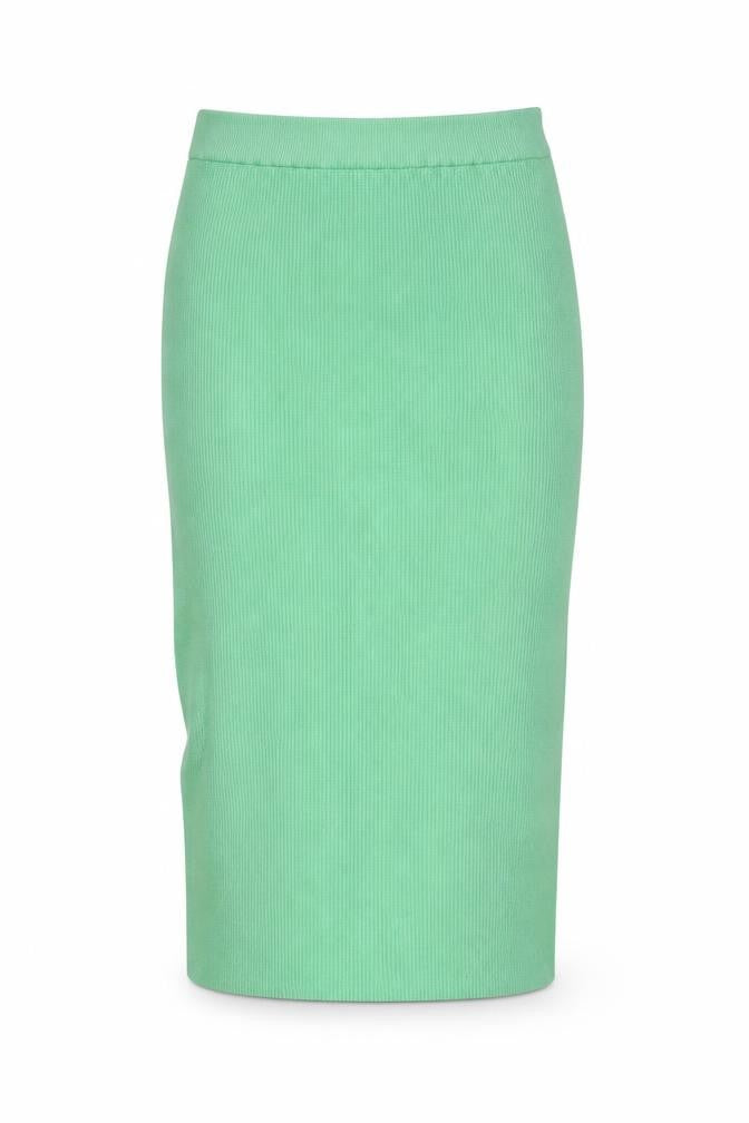 Marks and Spencer Women's Green Knit Midi Pencil Skirt L