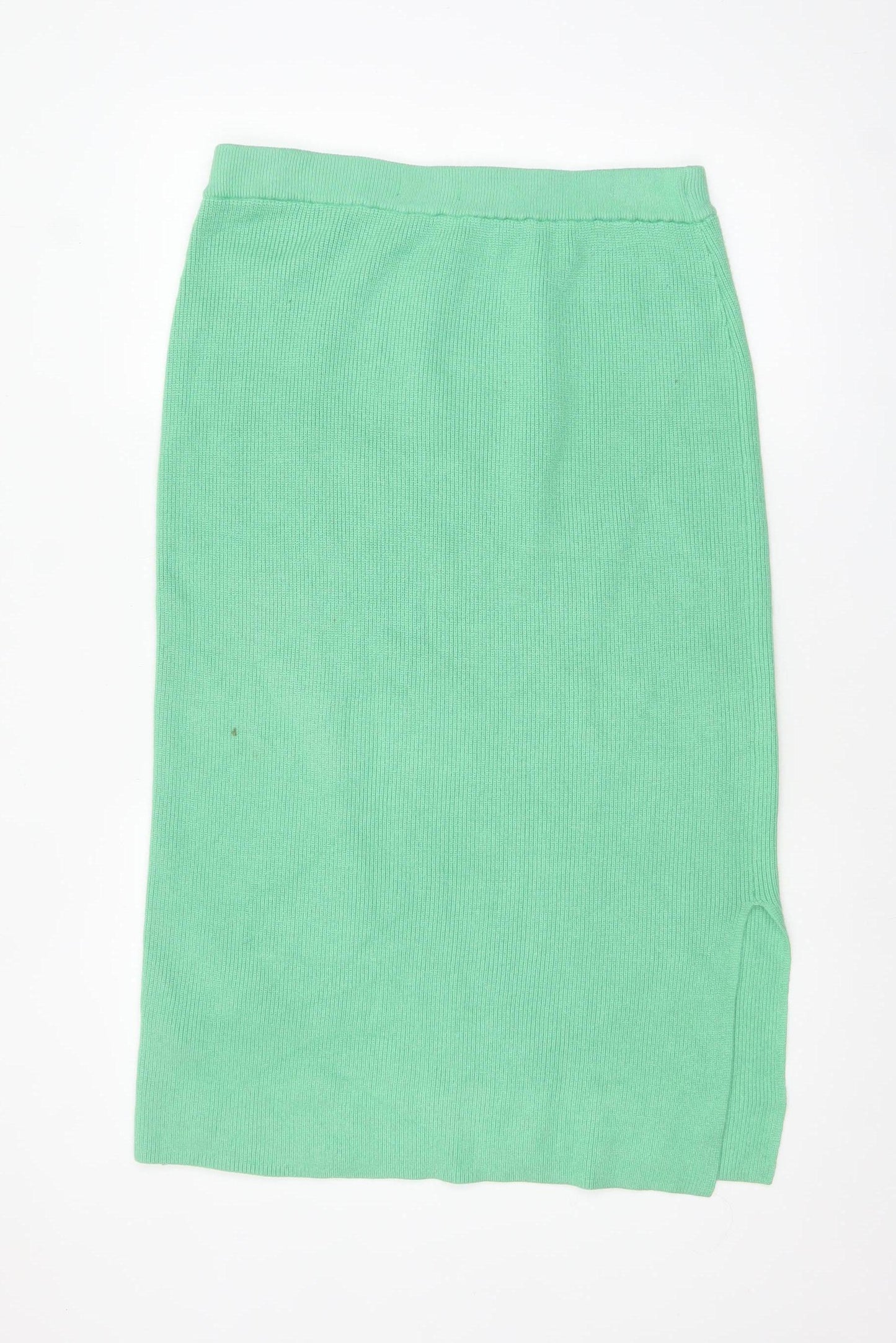 Marks and Spencer Women's Green Knit Midi Pencil Skirt L
