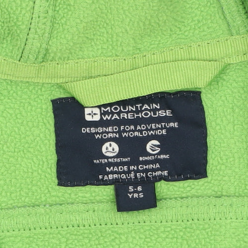 Mountain Warehouse Boys Blue Dinosaur Soft Shell Hooded Jacket 5-6 Years