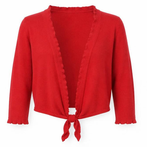 Laura Ashley Women's Red Angora Blend Cardigan UK 14