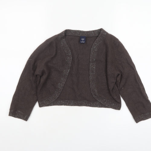 GAP Women's Brown Angora Blend Knit Shrug Cardigan Size S