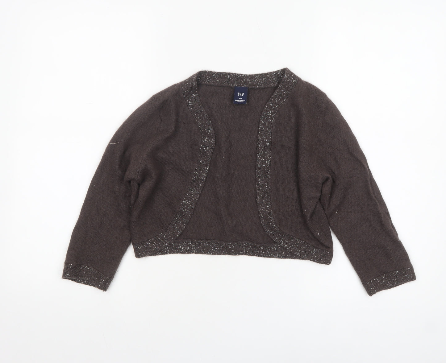 GAP Women's Brown Angora Blend Knit Shrug Cardigan Size S