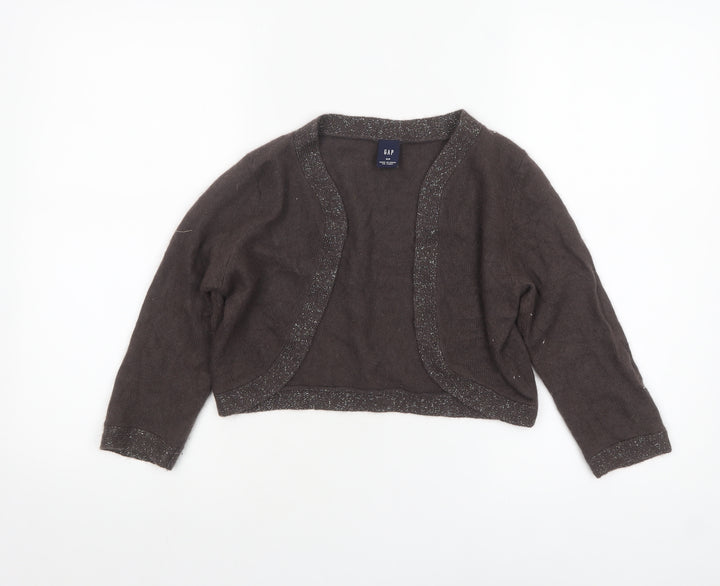GAP Women's Brown Angora Blend Knit Shrug Cardigan Size S
