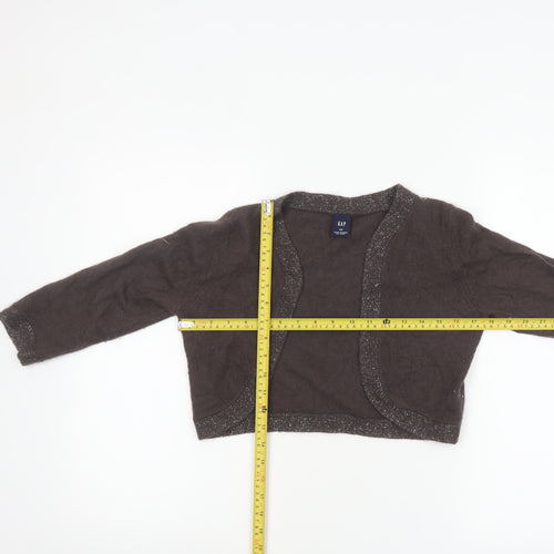 GAP Women's Brown Angora Blend Knit Shrug Cardigan Size S