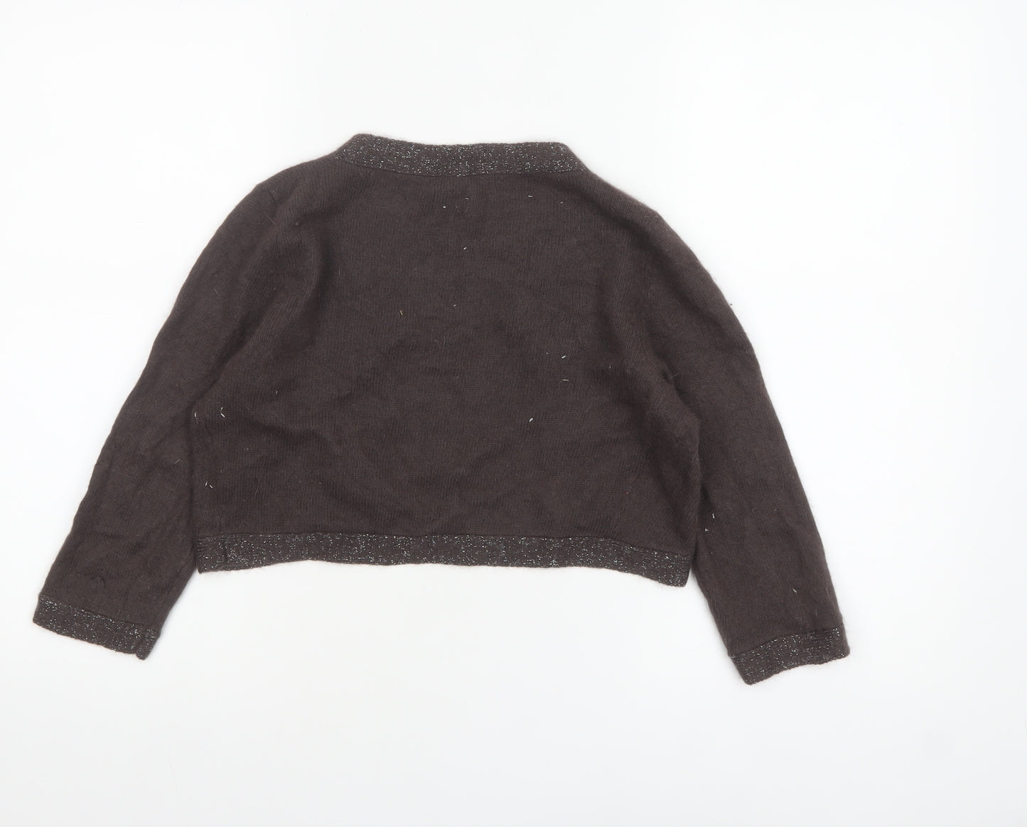 GAP Women's Brown Angora Blend Knit Shrug Cardigan Size S