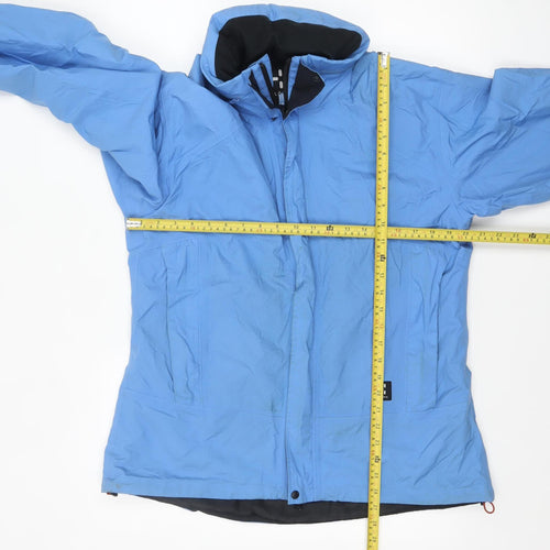 Haglöfs Women Blue Waterproof Hooded Rain Jacket UK 18