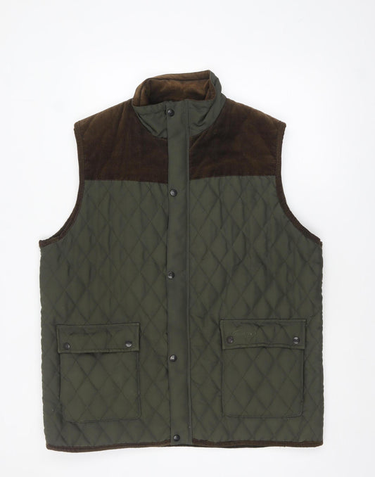 Country Estate Men's Green Quilted Waistcoat XL Padded Outdoor Vest