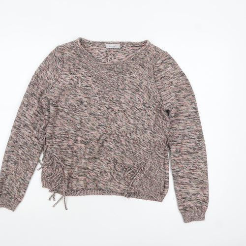 Marks and Spencer Women's Multicoloured Knit Cotton Pullover Jumper Size 12