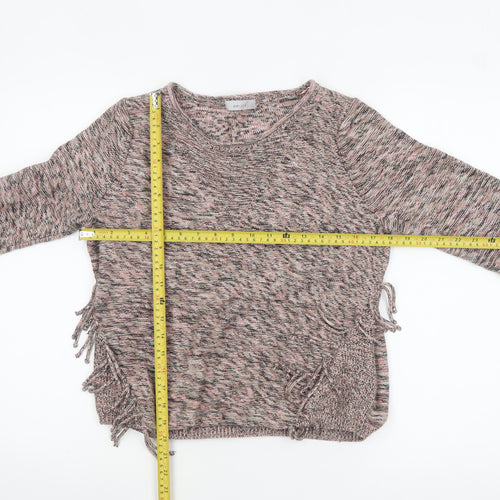 Marks and Spencer Women's Multicoloured Knit Cotton Pullover Jumper Size 12