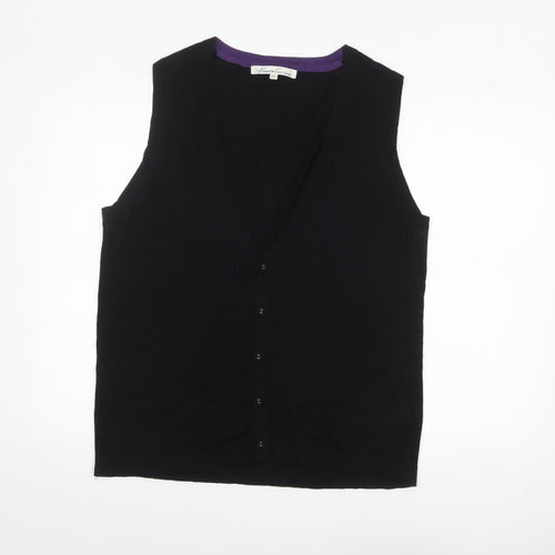 Kenneth Cole Men's Black Silk Cashmere Sleeveless Vest XL