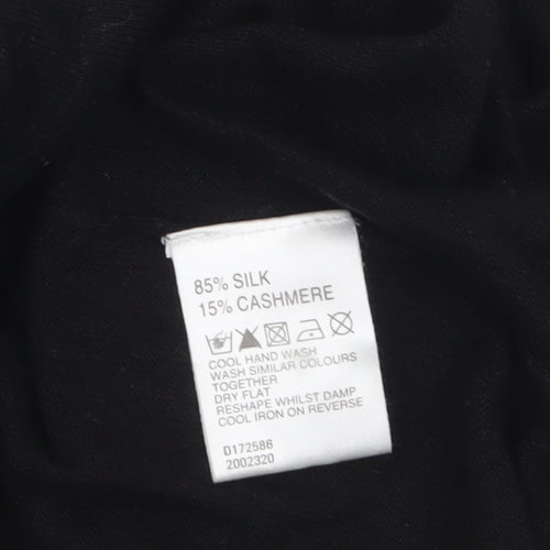 Kenneth Cole Men's Black Silk Cashmere Sleeveless Vest XL