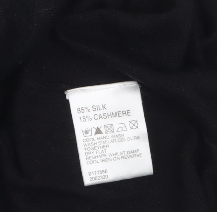 Kenneth Cole Men's Black Silk Cashmere Sleeveless Vest XL
