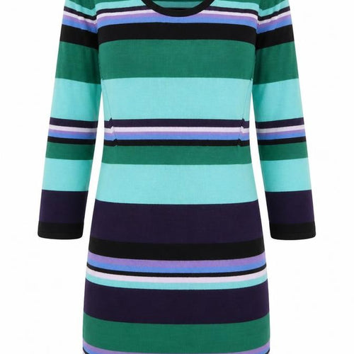 Warehouse Women’s Multicoloured Stripe Knit Bodycon Dress Size 8