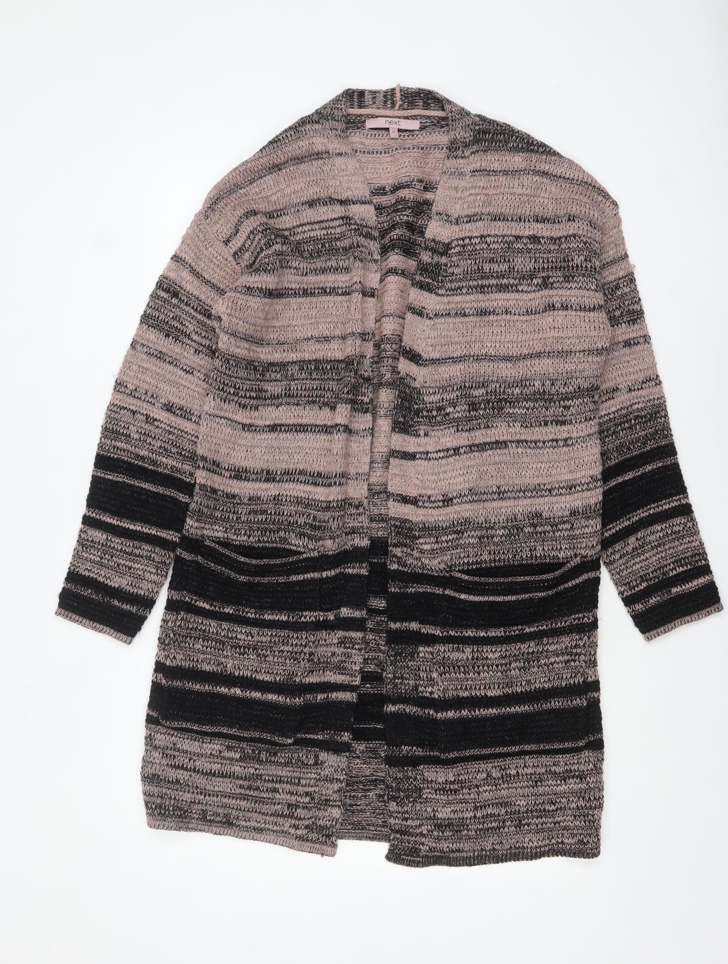 Next Womens Multicoloured Knit Longline Cardigan Size 12