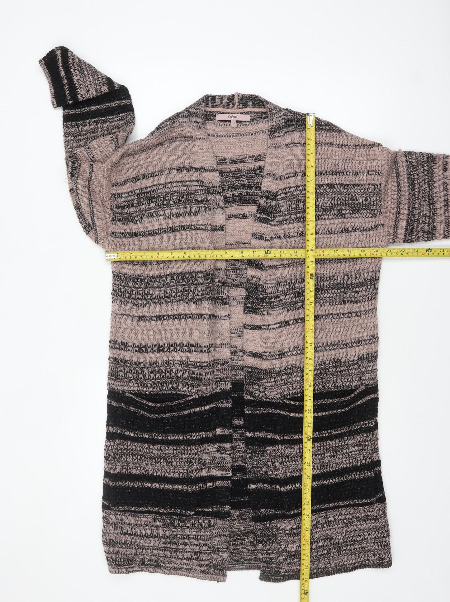 Next Womens Multicoloured Knit Longline Cardigan Size 12