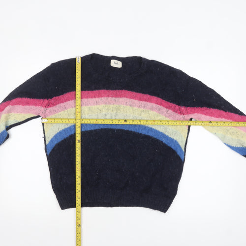 Hush Women’s Multicoloured Rainbow Wool Blend Jumper Size M