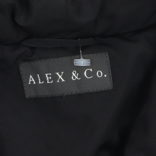 Alex & Co. Womens Purple Quilted Short Jacket UK 8 Classic Style
