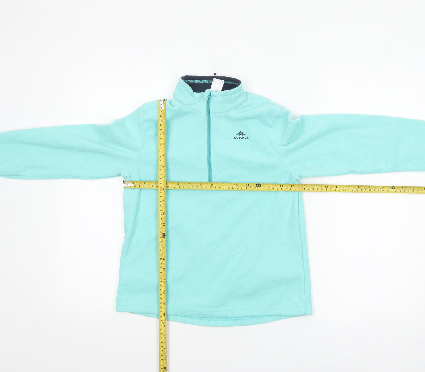 Quechua Girls Blue Fleece 1/2 Zip Pullover Sweatshirt 10-11 Years