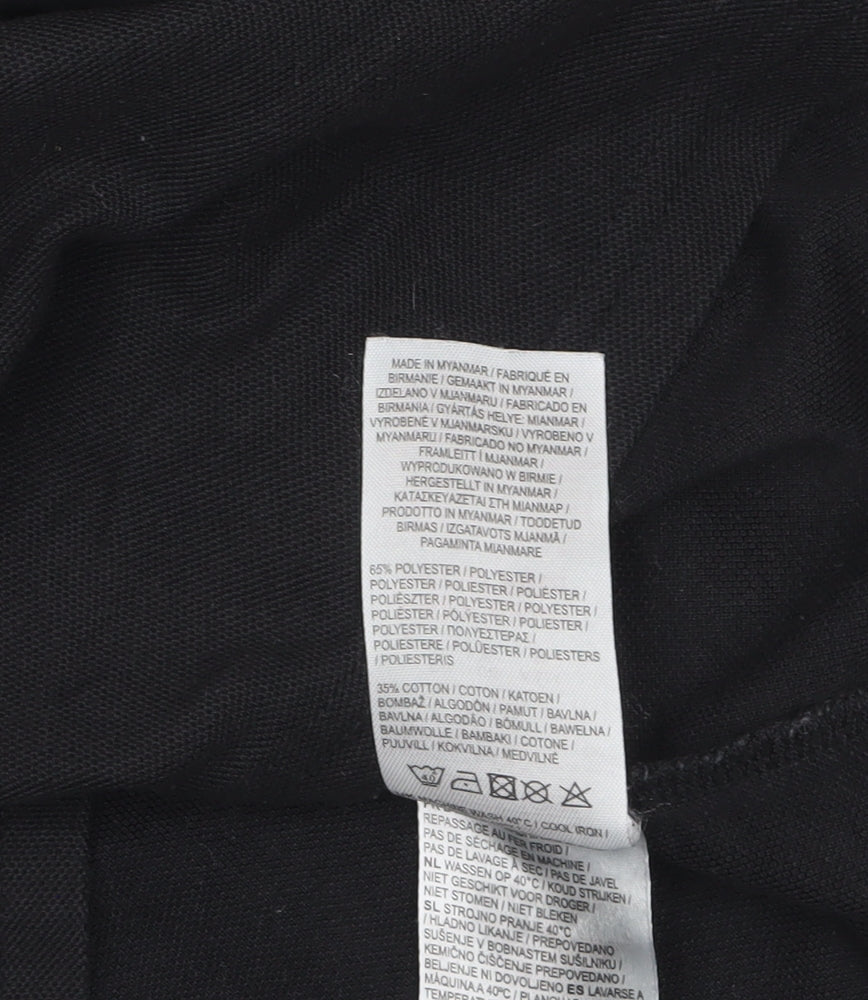 Slazenger Men's Black Short Sleeve Polo Shirt Size S Regular Fit