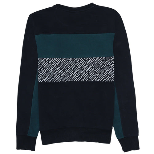 Puma Men's Black S Pullover Logo Sweatshirt Long Sleeve