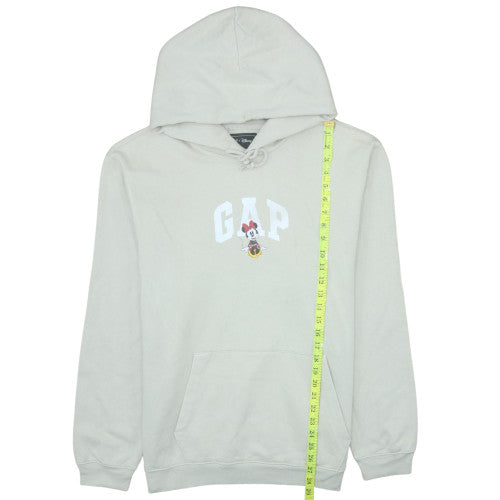 GAP x Disney Women Beige Hoodie L Pullover Hooded Sweatshirt Minnie Mouse