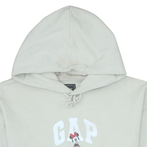 GAP x Disney Women Beige Hoodie L Pullover Hooded Sweatshirt Minnie Mouse