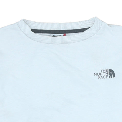 The North Face Womens White Crew Neck Pullover Sweatshirt S