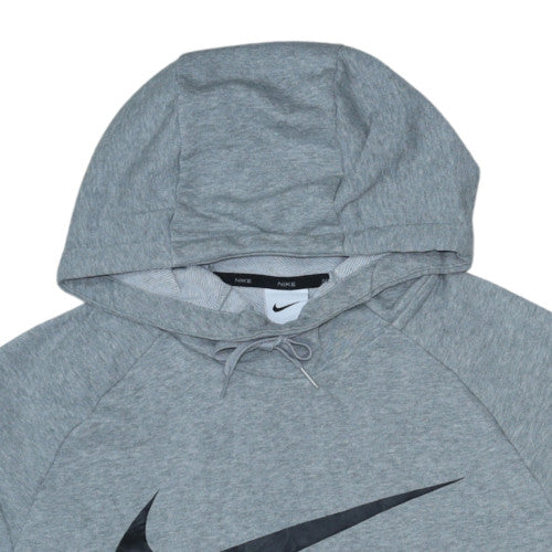 Nike Men’s Grey Dri-Fit Pullover Hoodie M Regular Fit Sportswear