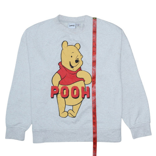 Disney Women’s Grey Winnie the Pooh Pullover Sweatshirt Size M