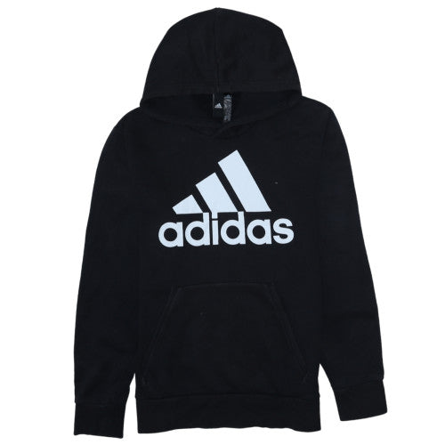 Adidas Men's Black Pullover Hoodie Size M Fleece Sportswear