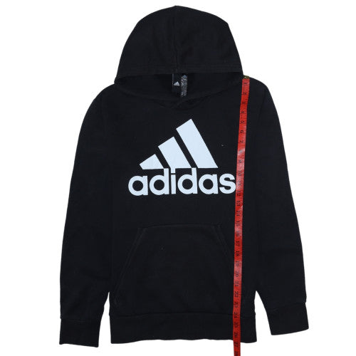 Adidas Men's Black Pullover Hoodie Size M Fleece Sportswear
