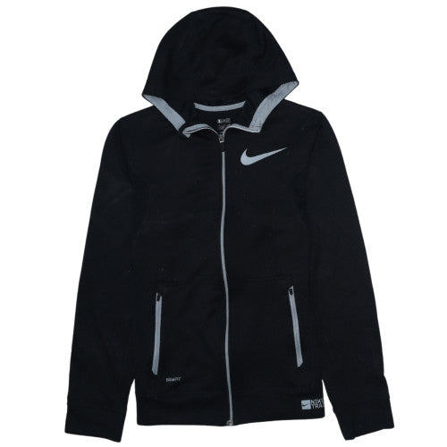 Nike Men's Black Small Full Zip Hoodie Sweatshirt Training Top