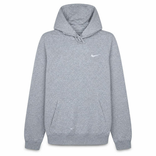 Nike Men’s Grey Pullover Fleece Hoodie S Regular Fit Logo Sportswear