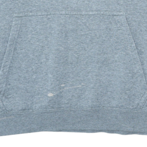 Nike Men’s Grey Pullover Fleece Hoodie S Regular Fit Logo Sportswear