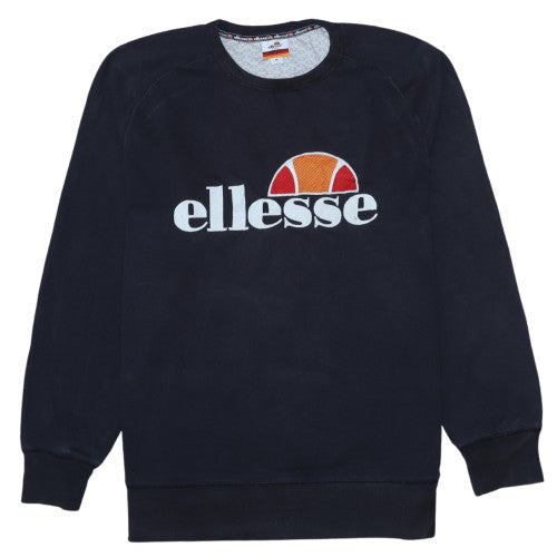 Ellesse Men's Black Medium Pullover Sweatshirt Crew Neck Logo