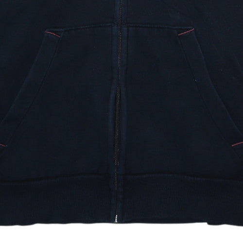Puma Men's Black Full Zip Hoodie L Graphic Logo Sportswear