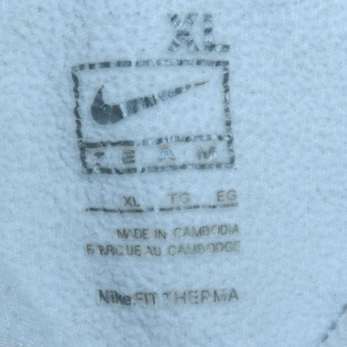 Nike Men's White XL 1/2 Zip Therma Pullover Sweatshirt Lightweight Athletic