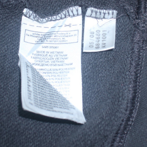 Adidas Men's Black XL Pullover Hoodie with Logo and Kangaroo Pocket