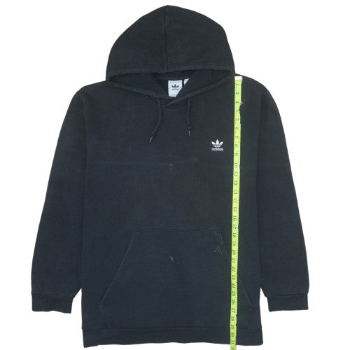 Adidas Men Black 2XL Pullover Hoodie Fleece Logo Sportswear