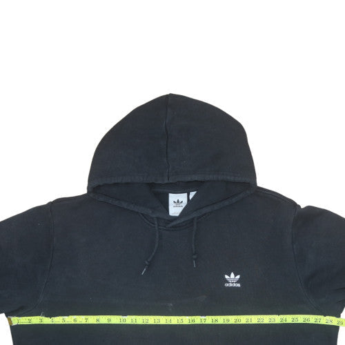 Adidas Men Black 2XL Pullover Hoodie Fleece Logo Sportswear