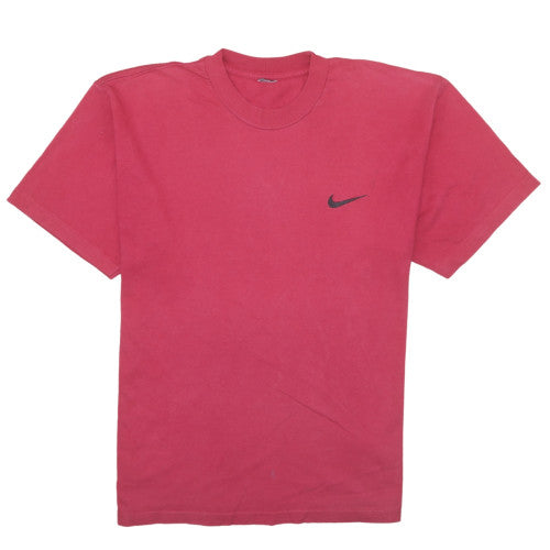 Nike Men's Red Cotton Crew Neck Short Sleeve T-Shirt Size L