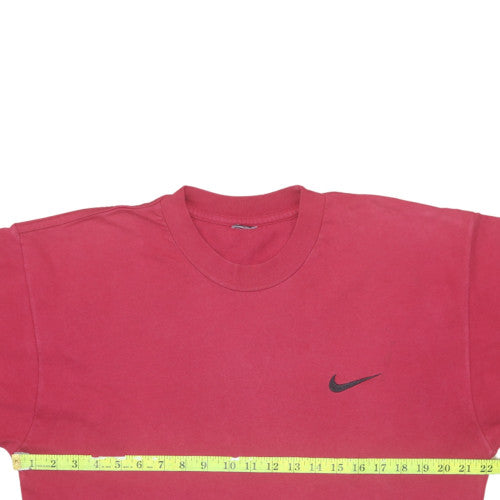 Nike Men's Red Cotton Crew Neck Short Sleeve T-Shirt Size L