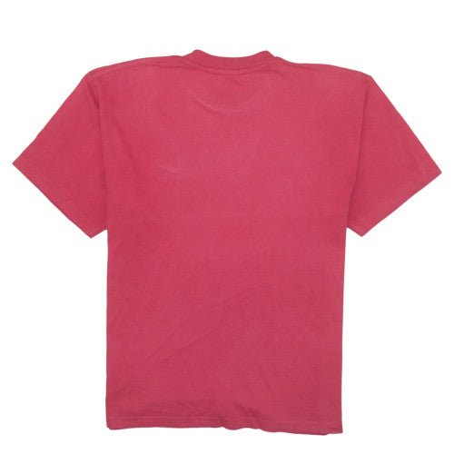 Nike Men's Red Cotton Crew Neck Short Sleeve T-Shirt Size L