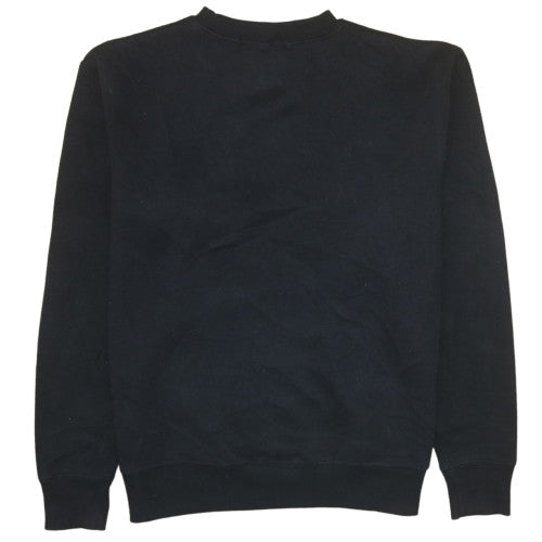 Ellesse Mens Black Small Retro Logo Pullover Sweatshirt