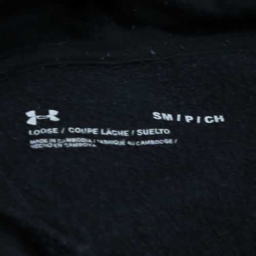 Under Armour Men's Black Small Pullover Hoodie Fleece Sweatshirt