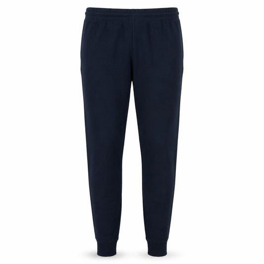 Front view of Gymshark Men's Black Jogger Trousers L Regular Fit Fleece