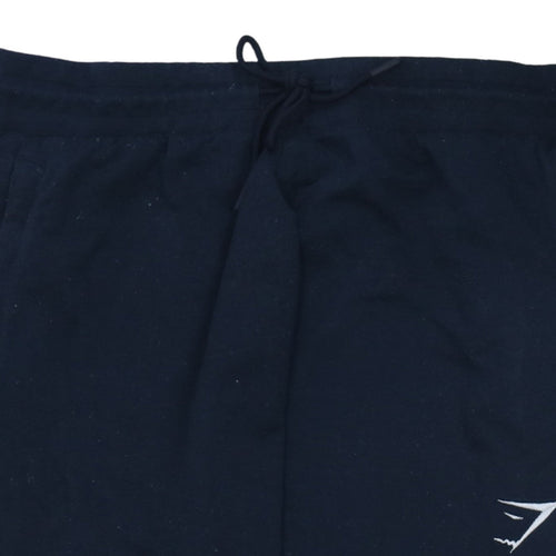 Gymshark Men's Black Jogger Trousers L Regular Fit Fleece