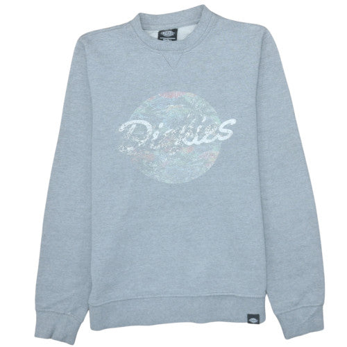 Dickies Men's Grey Small Logo Pullover Sweatshirt